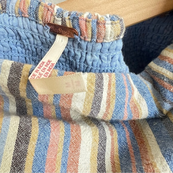 Free people Roaming Shores One Piece Copped sleeveless jumpsuit Womens Size M - Picture 4 of 7